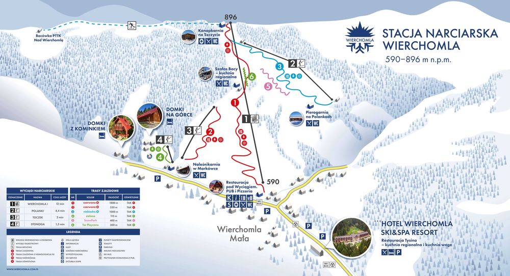Wolny od 20 lutego  Domek w górach 4-20 osób na Narty Wierchom