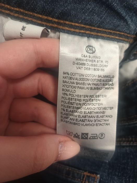 Damskie jeansowe spodnie rybaczki denim style C&A