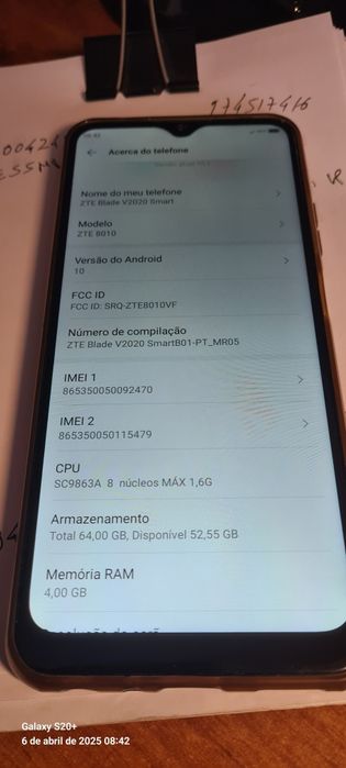 Telemóvel ZTE desbloqueado