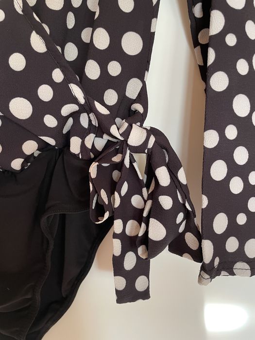 Body boohoo czarno-biale