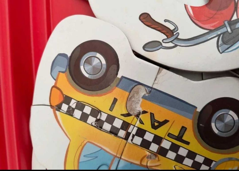 Puzzle pojazdy układanka dobieranka