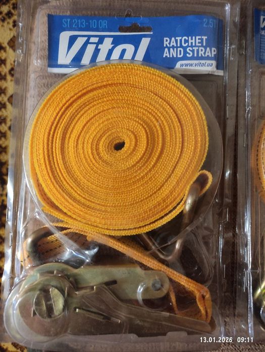 Ремені для вантажних перевезень 10м 2,5т