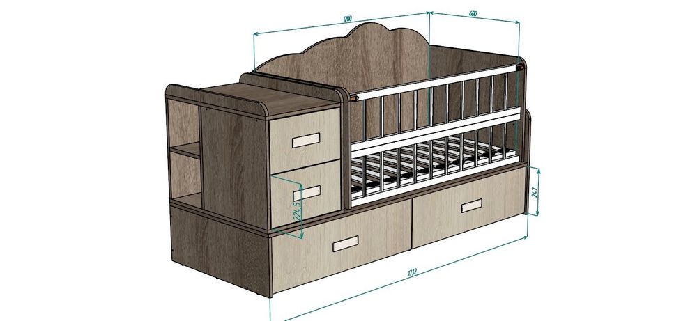 Детская кровать - трансформер