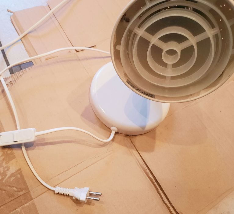 Lampka ścienna, kinkiet Snoig IKEA biala