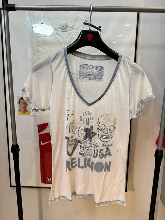 Koszulka True Religion Skull Glitter Spellout Logo XL