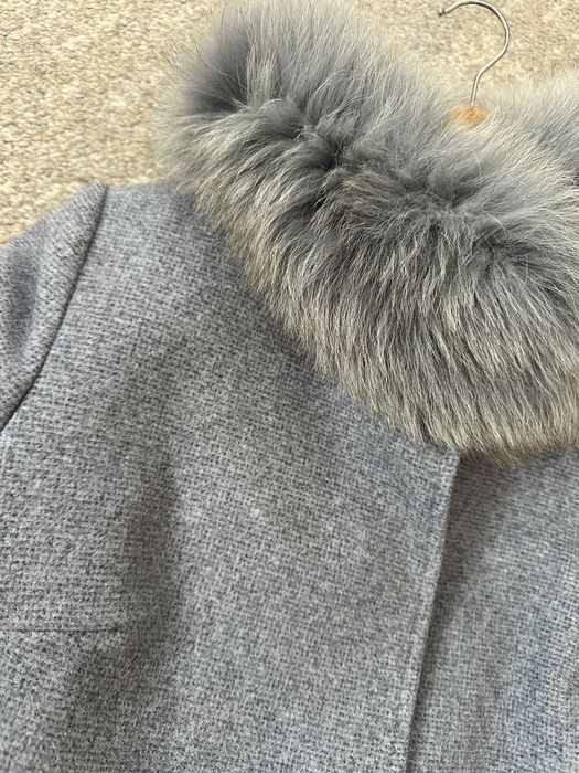 Зимове жіноче пальто, сірий/блакитний