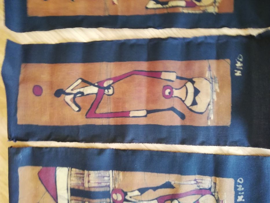 3 telas/batiques africanos