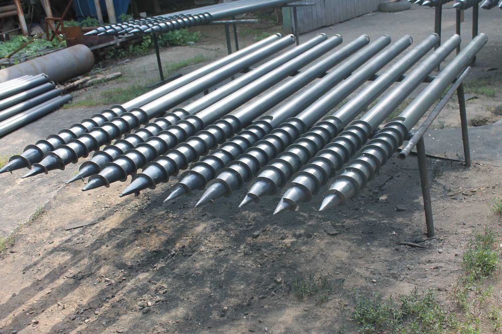 Винтовые сваи (гвинтові палі) для строительства домов, бань, беседок