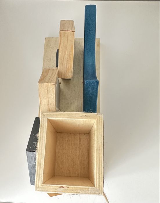 Organizador/suporte para canetas e cartas