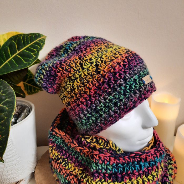 Czapka Beanie, rękodzieło,handmade