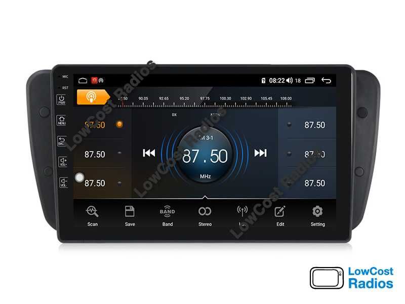 *(NOVO) Auto Rádio GPS ANDROID Seat IBIZA 6J 2009 a 2013 - Wifi BT | CARPLAY • ANDROID AUTO