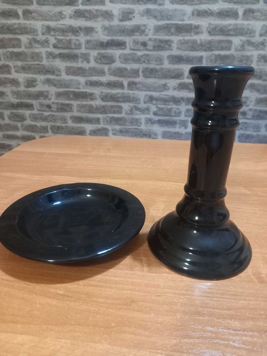 Świecznik i popielniczka