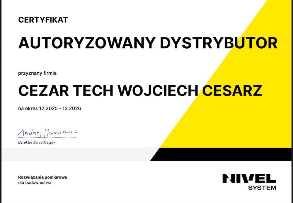 Nivel System Niwelator laserowy NL 640 R lata statyw RD 600 Nowy fv + Dalmierz HDM Little Friend