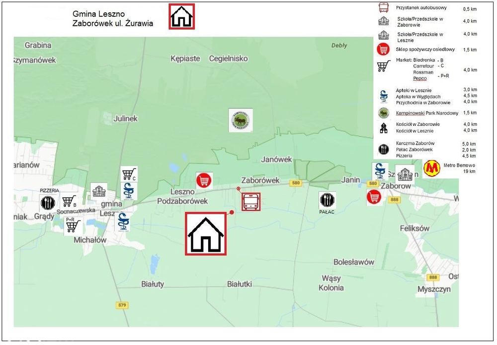 Nowoczesny Dom Zaborówek, blisko Kampinosu