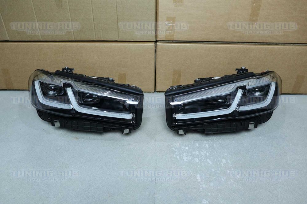 Фары g30 LCI Shadow Line LED рест фари бмв г30 лед m5 f90 фара фул лед