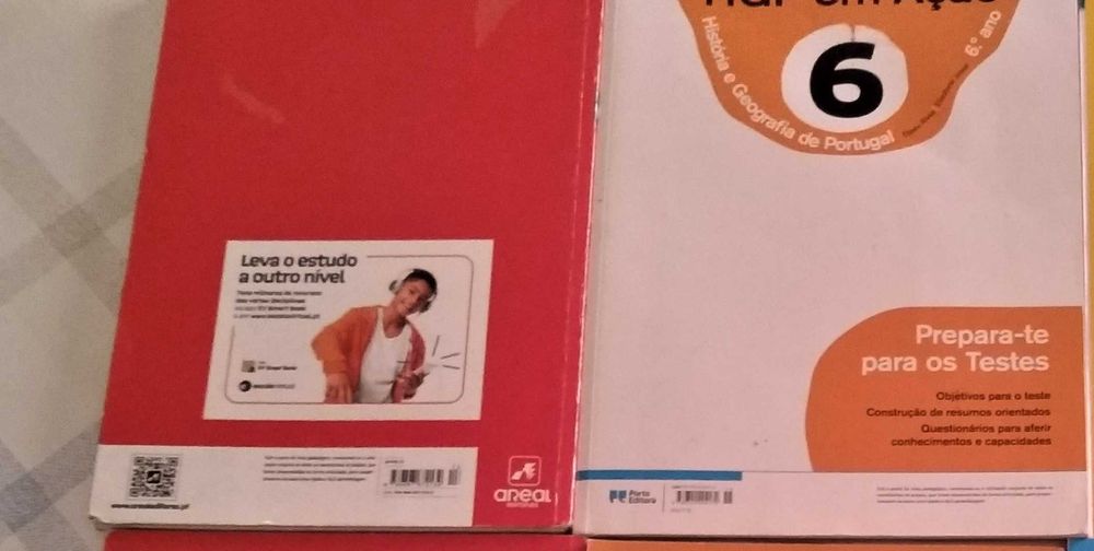 Cadernos de fichas mat, hgp, ingles 6.º Ano