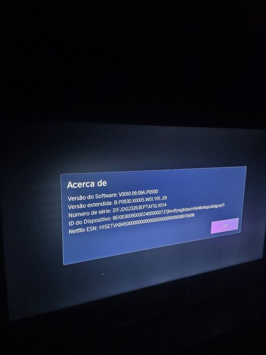 TV Hisense 4k 55polegadas