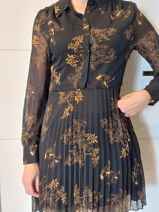 Sukienka SHEIN roz S plisowana