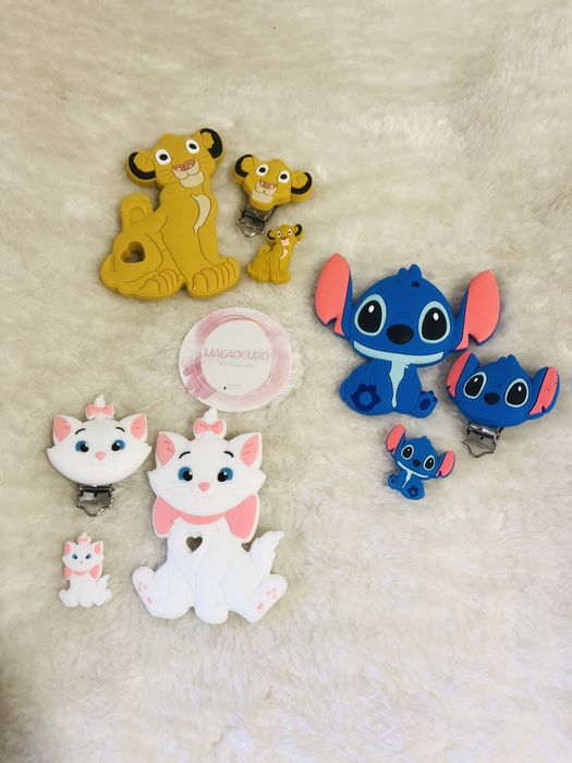 Prendedores de Silicone com Mordedor