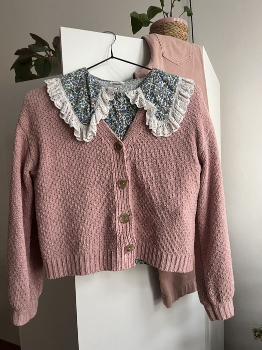 Кофтинка на дівчинку zara next рубашка блузка штани 8/9/10 128/134/140