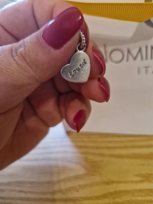 Charms różowe serduszko