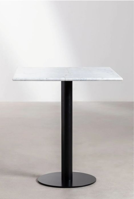 Mesa de bar quadrada em mármore Rocher