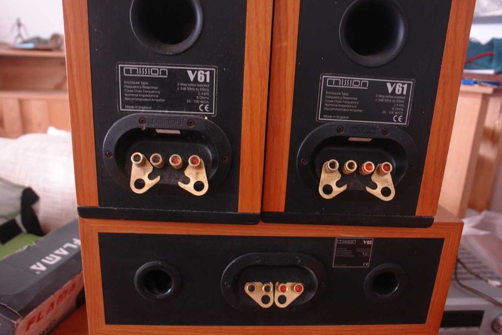 Colunas Mission + Marantz sr5400