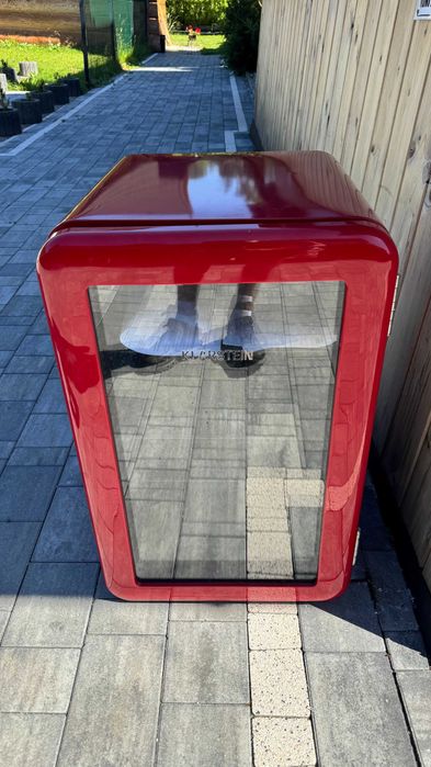 Mała lodówka KLARSTEIN czerwona