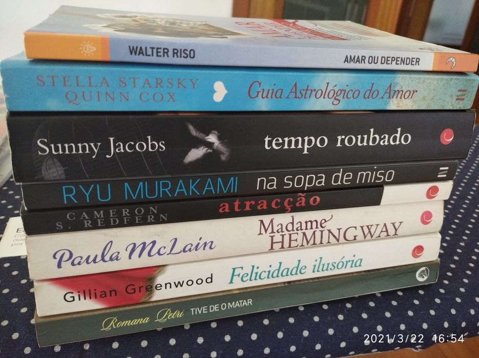 Livros romance, triller