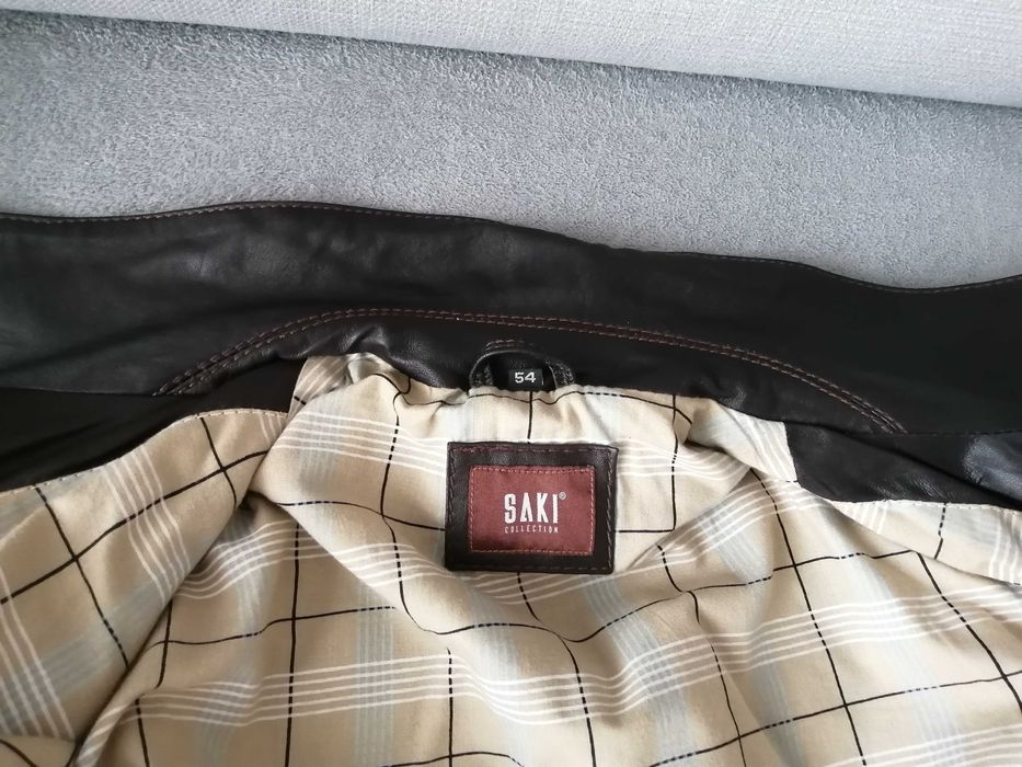 Marynarka skórzana męska Saki rozmiar 54