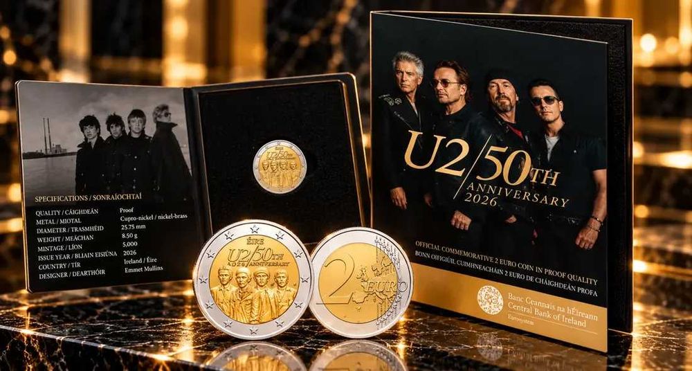 Moedas U2 CoinCard e Proof - Enviamos para todo o país.