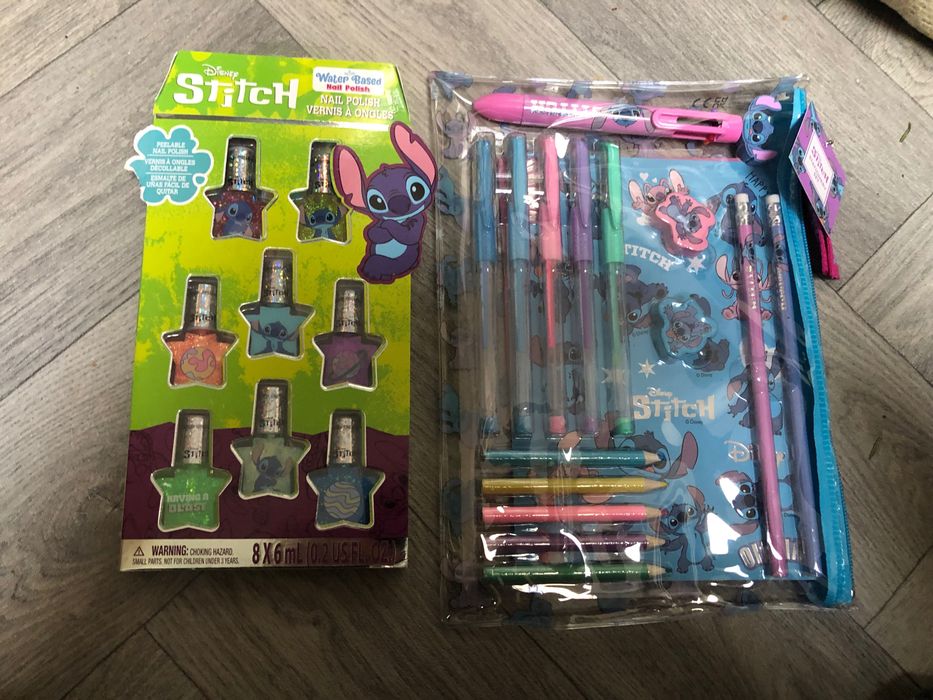 Дитяча серія Стіч детская серия Стич лак бальзам канцтовары плед