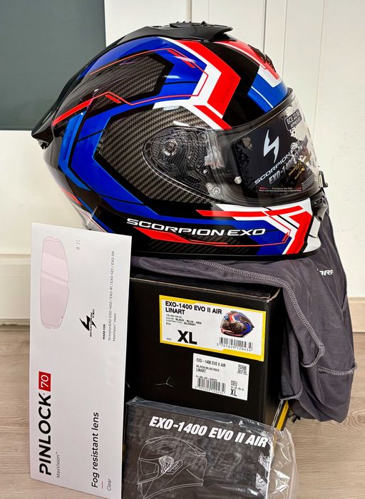 Capacete NOVO Scorpion EXO-1400 EVO II Air (31% Desconto) Tam L-XL