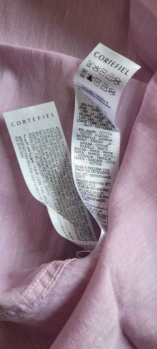 Camisa Cortefiel (Cor de Rosa, manga curta)