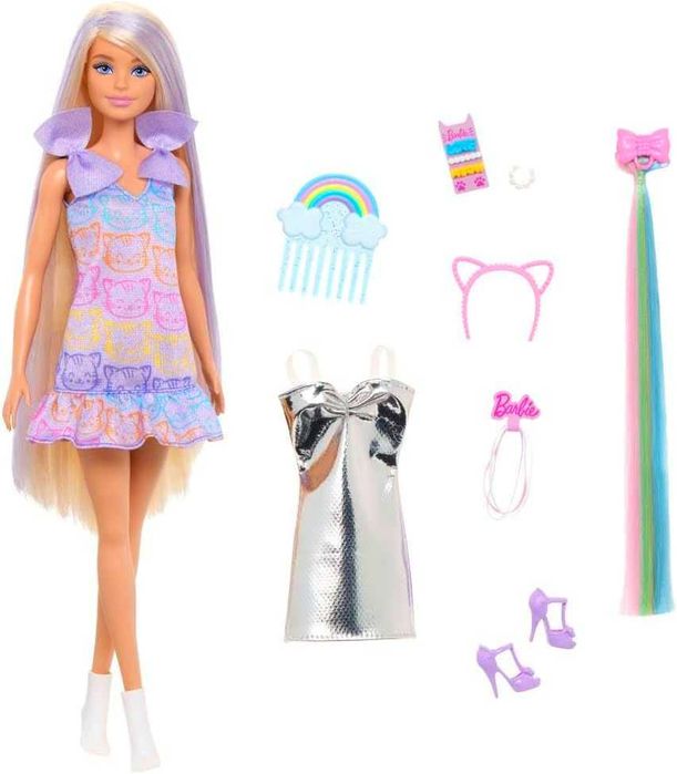 Нова Barbie Fun & Fancy. Барбі модні зачіски та супер довге волосся.