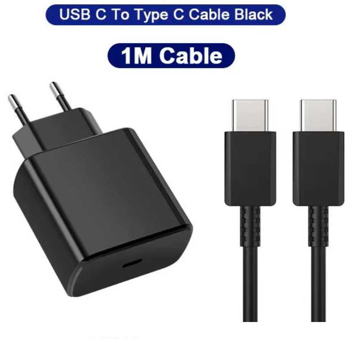 Швидка Зарядка для Xiaomi USB - Type c 18W + Кабель 33w 67w 120 Ксіомі