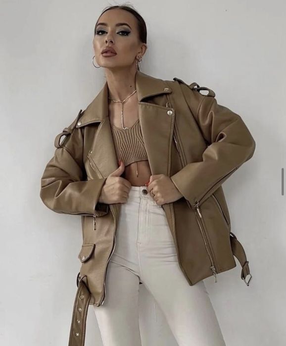 Стильна подовжена косуха оверсайз