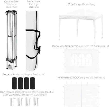 tendas dobráveis pop up com PROMOÇÃO laterais e pesos 3x3metros.
