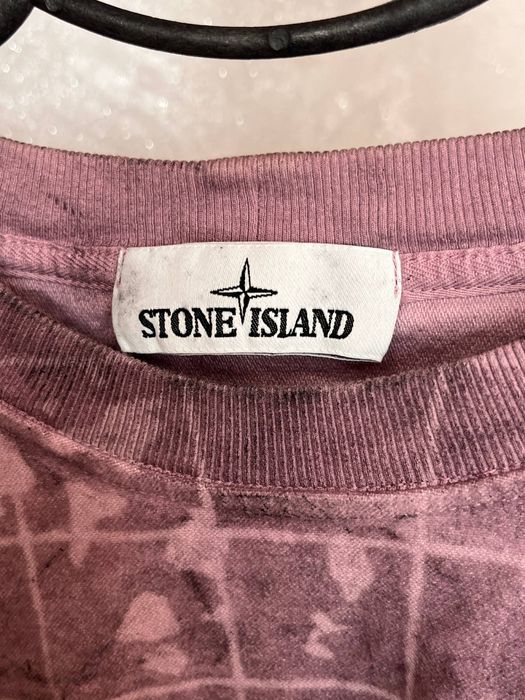 Stone island sweatshirt dyed check