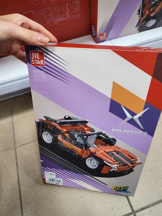 Nowy zestaw klocki auto Sportowe dla dzieci