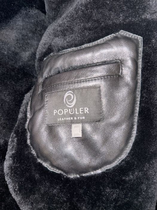 Чоловіче шкіряне пальто