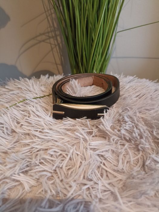 Pasek czarny damski 104cm~