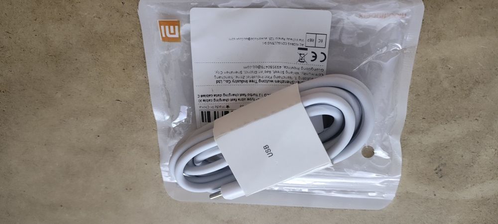 Szybki kabel do Xiaomi, USB - USB c 2m.
