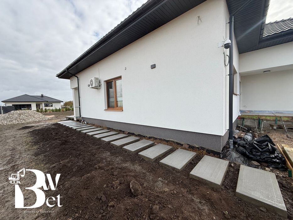 Wylewki betonowe (beton szczotkowany) - usługi brukarskie