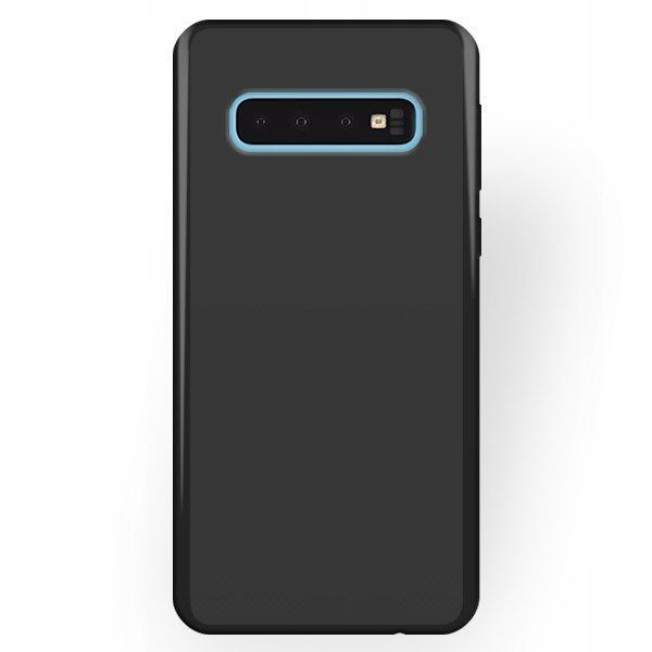 Etui Silikon Matowe Samsung S10+ / S10 Plus Czarne