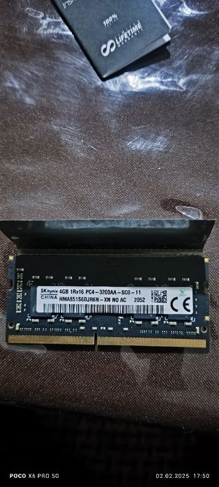 DDR4 2666 4GB SoDIMM FURY для ноутбука (PC4-21300) — оперативна пам'я