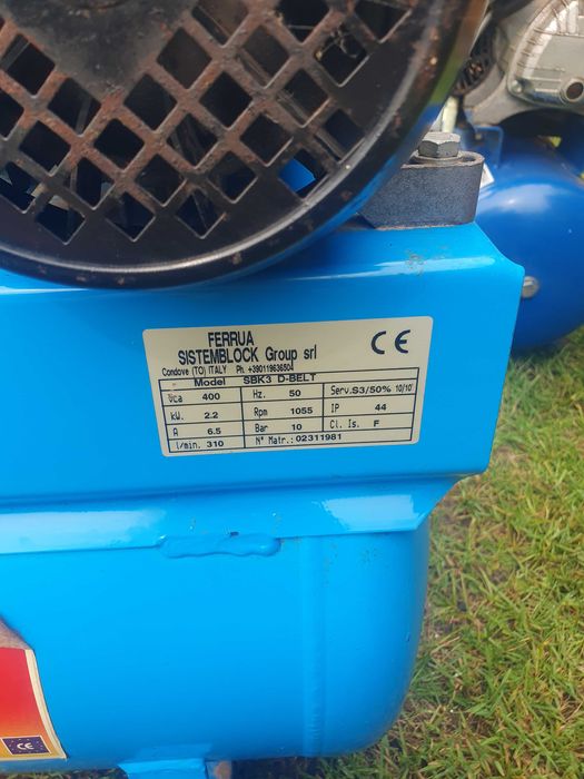 Sprężarka kompresor uszkodzony scheppach HC24dc 230V  Ferrua 400V