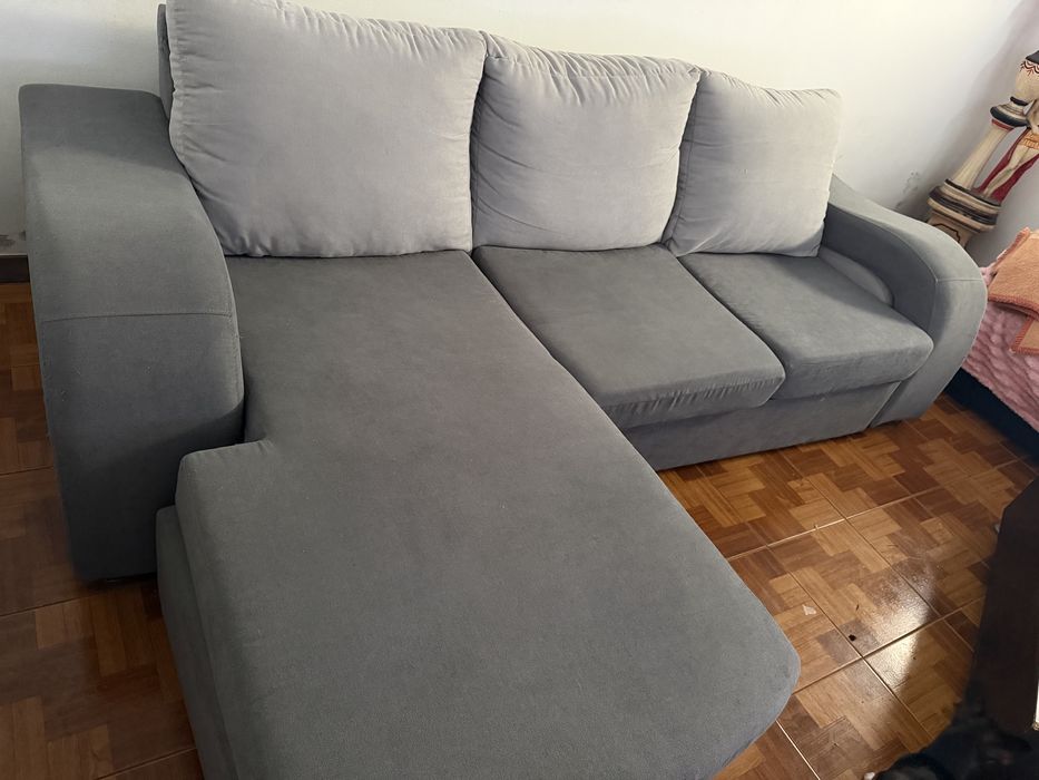 Vendo sofa cinzento