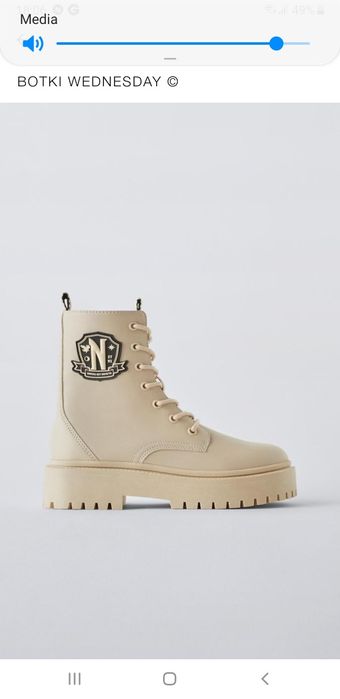 Buty botki Wednesday 39 Zara kolekcja limited za kostkę tkmaxx mlodzie