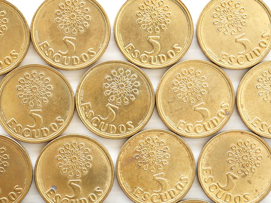 Lote de 15 Moedas 5 Escudos 1998